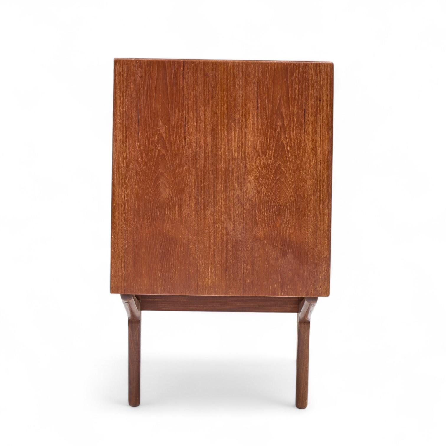 20th Century Knud Nielsen Mid Century Danish Teak Credenza and Hutch For Sale