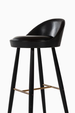 Knud Vodder Bar Stools Model KV 58 by Cabinetmaker Niels Vodder in Denmark