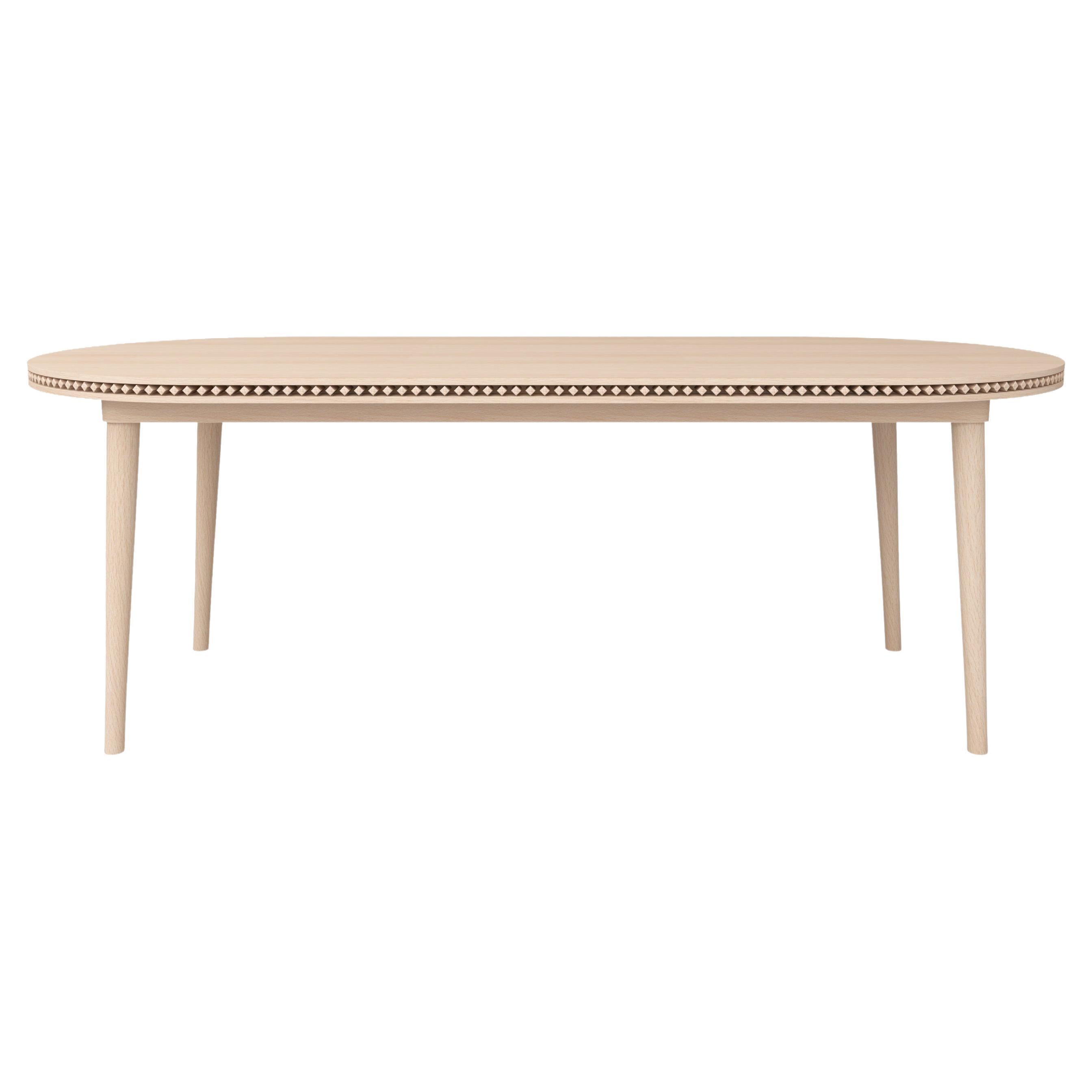 Knurly Dine Table Designed by Lotti Gostic Studio For Sale