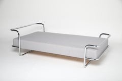 Knut Hagberg "Kromvik" Bed frame for IKEA, 1982, Tubular Chrome Steel.