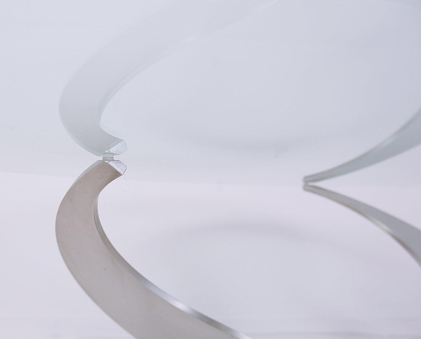 Table basse Propeller en aluminium Knut Hesterberg pour Ronald Schmitt - années 1960 en vente 3