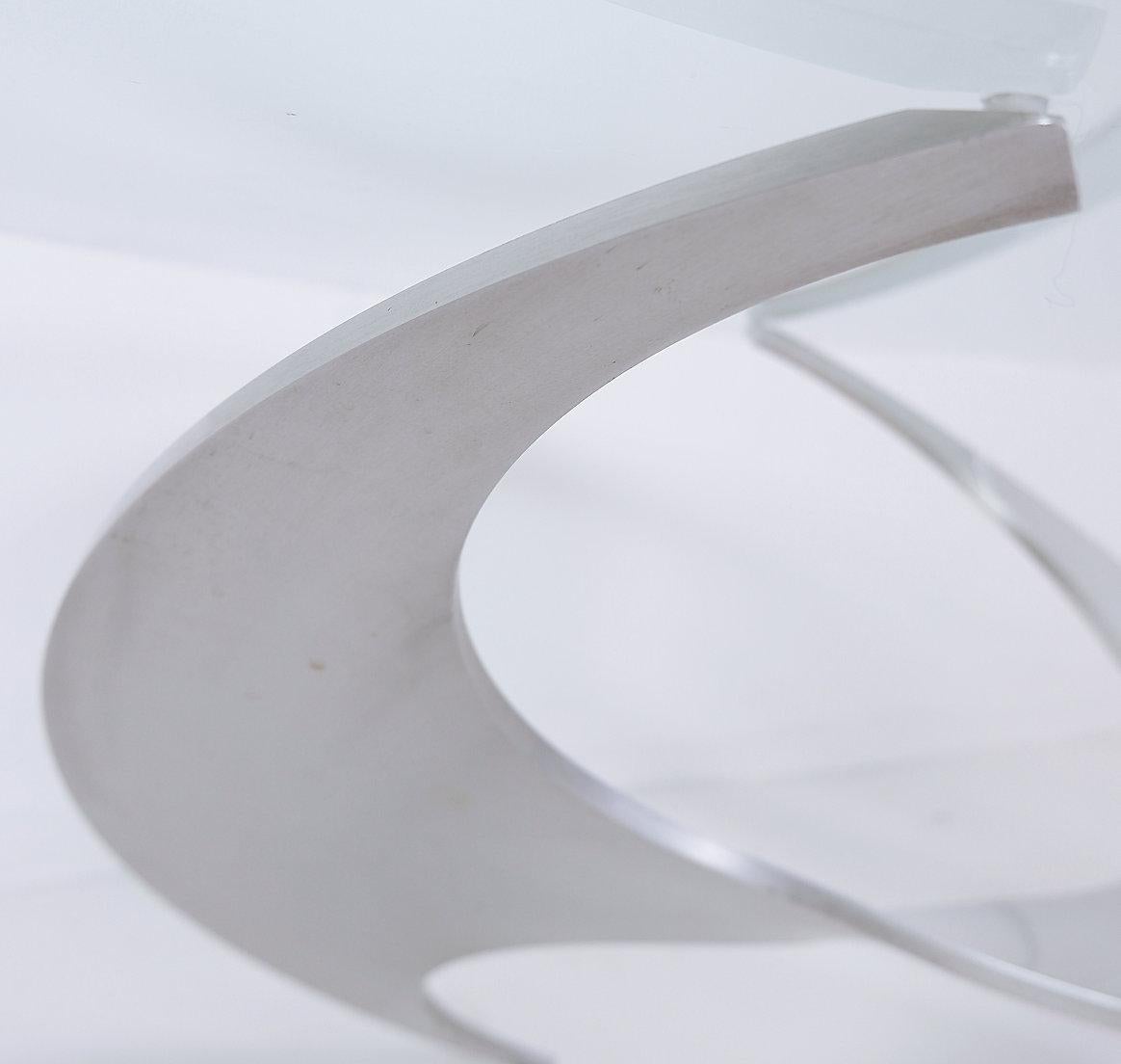 Table basse Propeller en aluminium Knut Hesterberg pour Ronald Schmitt - années 1960 en vente 4