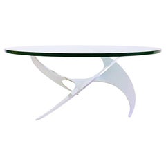 Knut Hesterberg für Ronald Schmitt Aluminium-Couchtisch „Propeller“ aus Aluminium - 1960er Jahre
