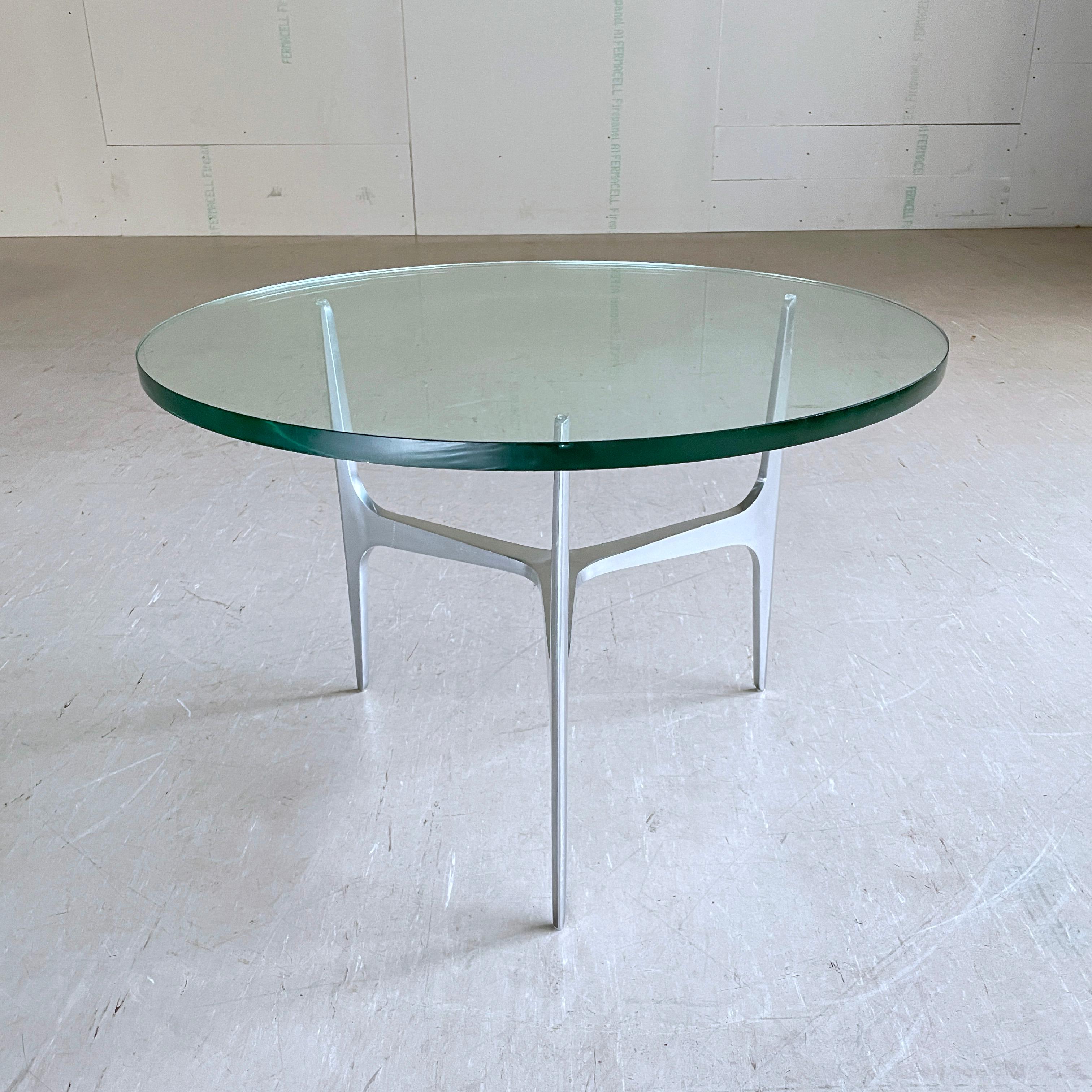 Knut Hesterberg Glass Coffee Table for Ronald Schmitt For Sale 4