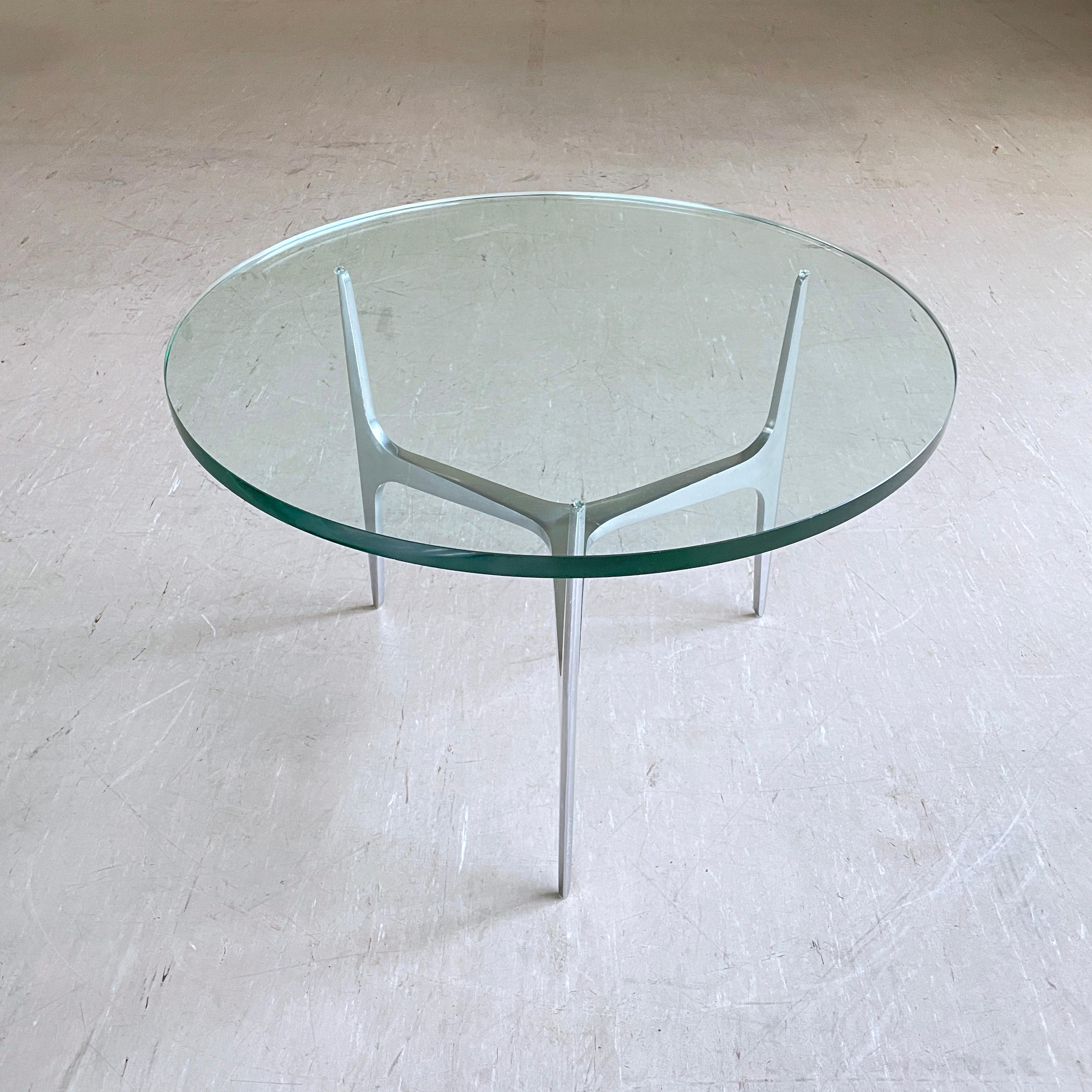 Knut Hesterberg Glass Coffee Table for Ronald Schmitt For Sale 5