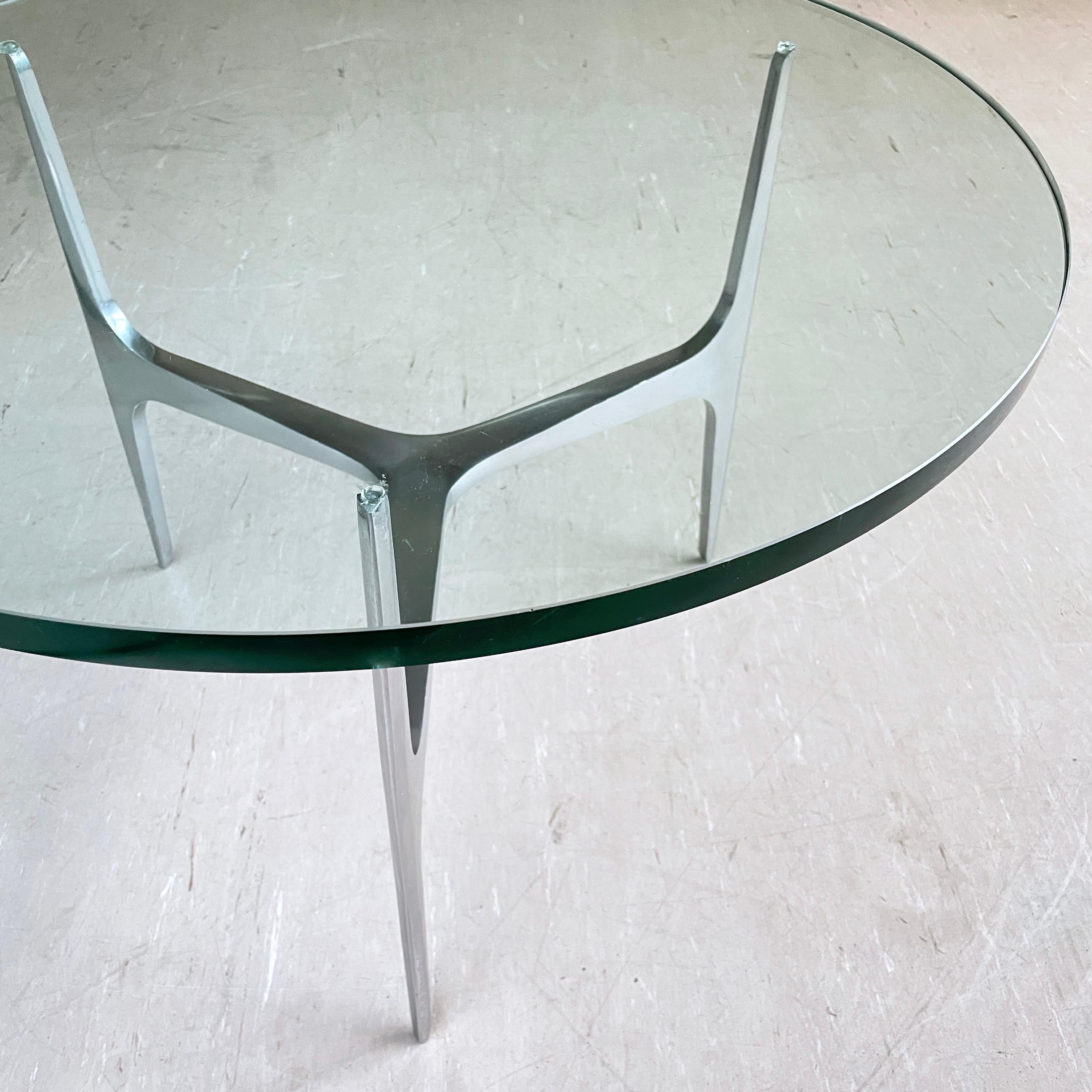Knut Hesterberg Glass Coffee Table for Ronald Schmitt For Sale 8
