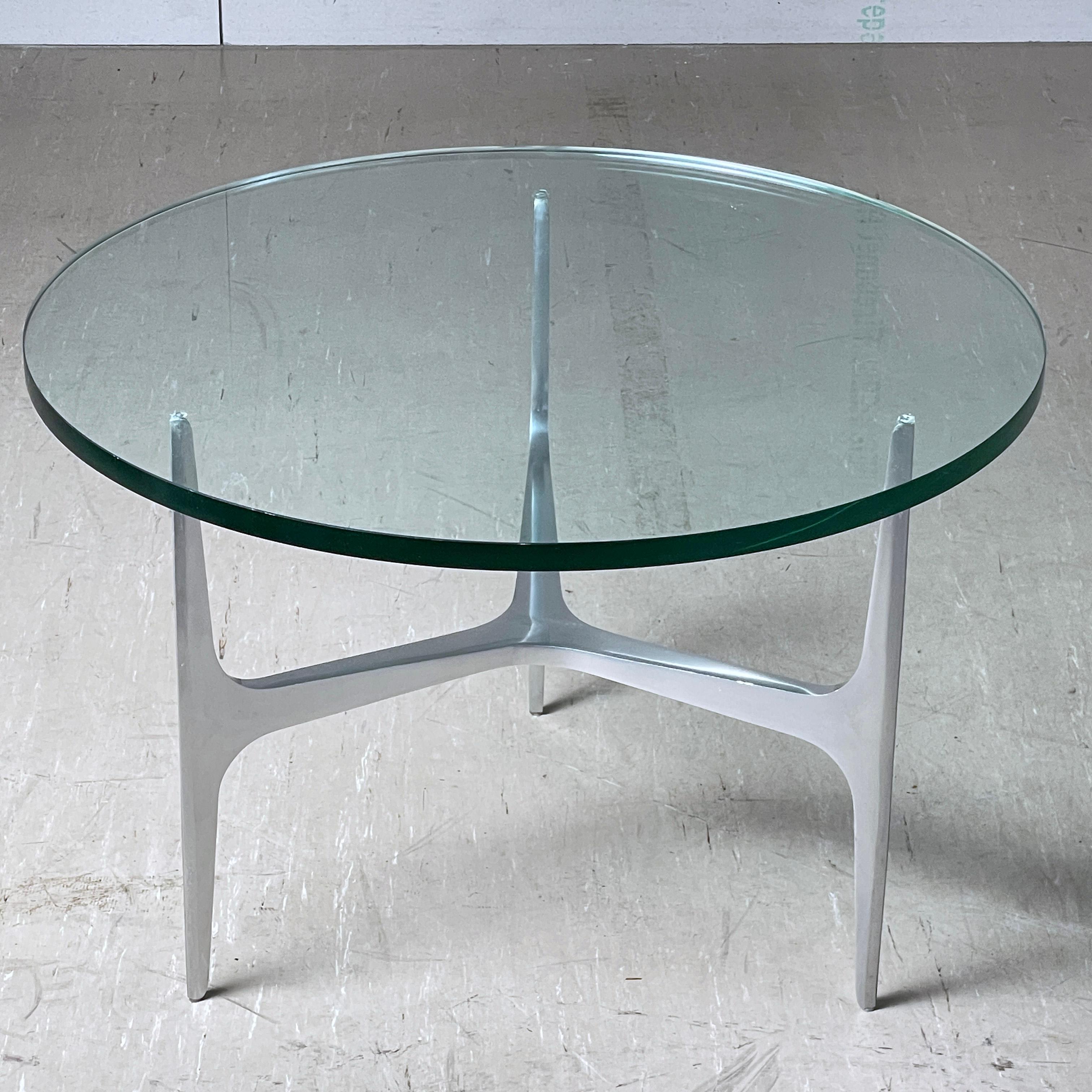 Space Age Knut Hesterberg Glass Coffee Table for Ronald Schmitt For Sale