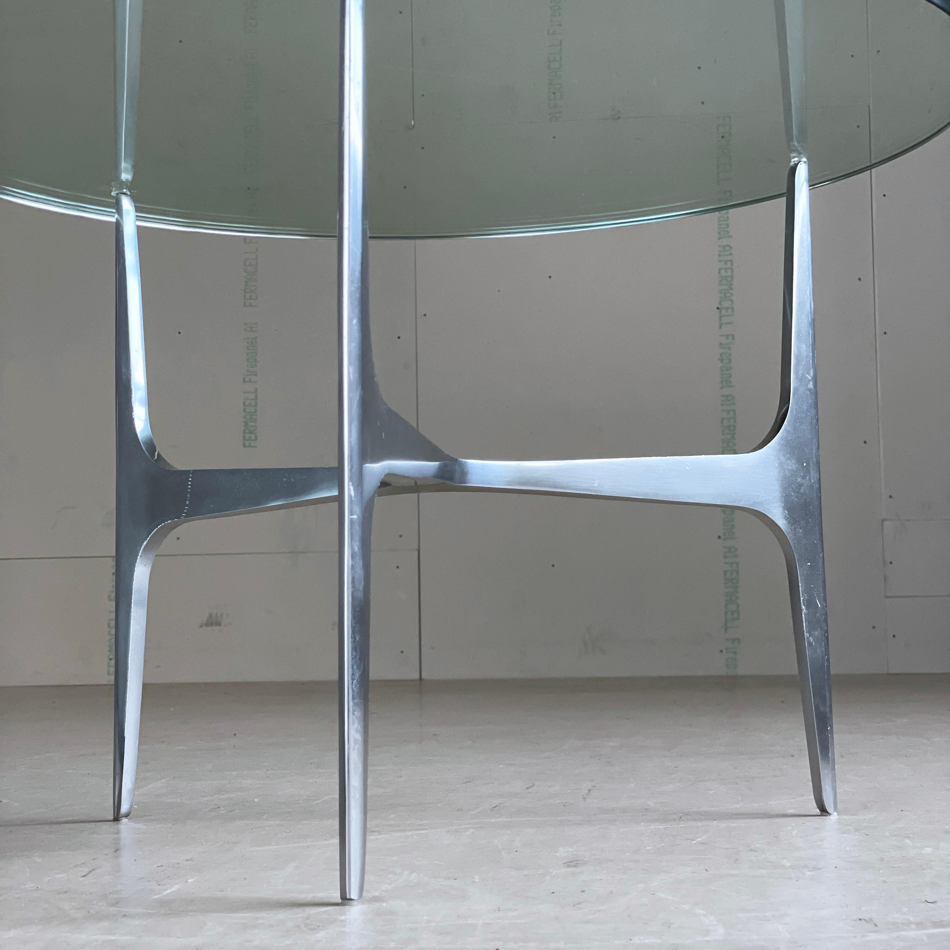 Knut Hesterberg Glass Coffee Table for Ronald Schmitt For Sale 3