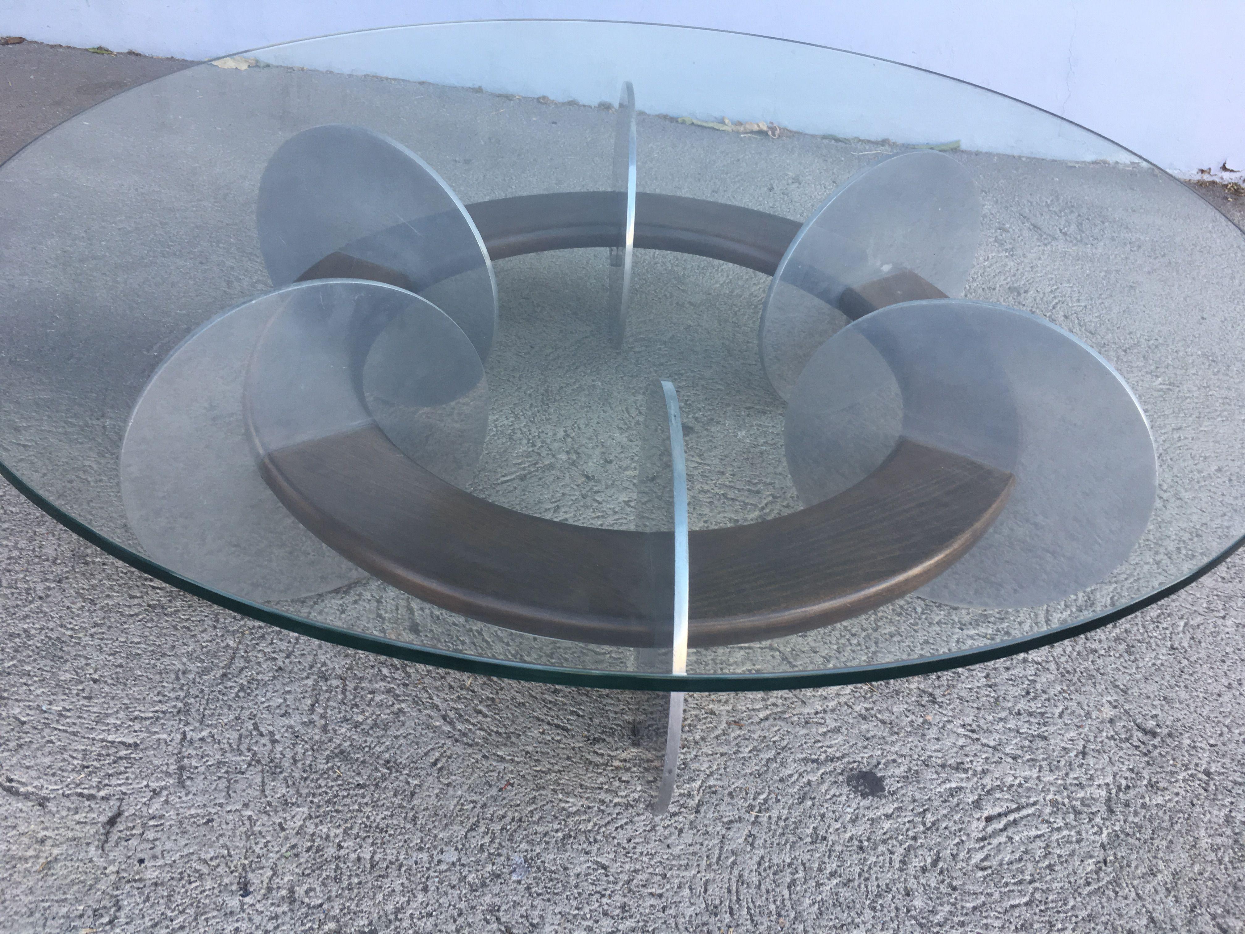 Knut Hesterberg inspired round coffee table with a 1/4
