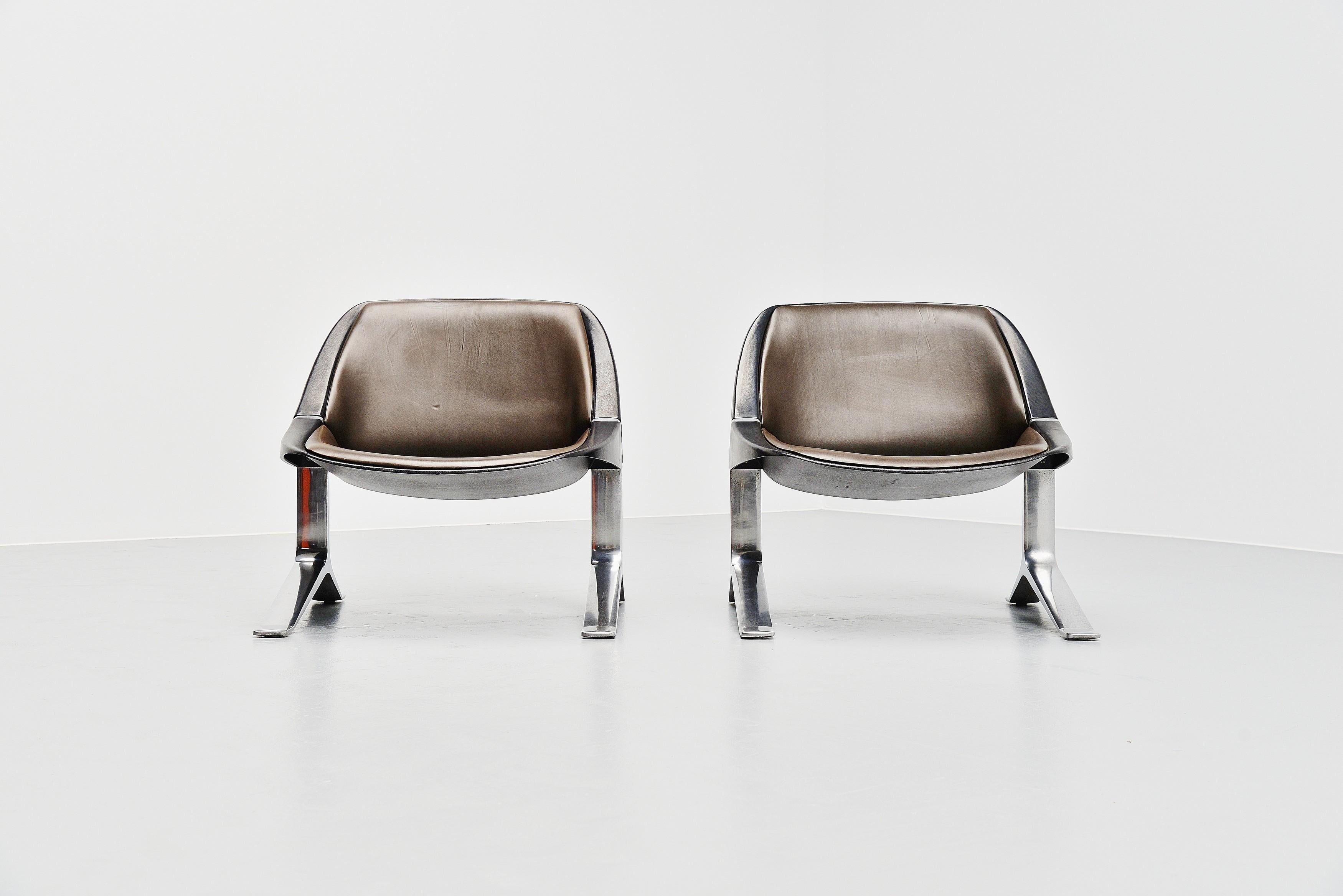 Late 20th Century Knut Hesterberg Lounge Chairs, Germany, 1971