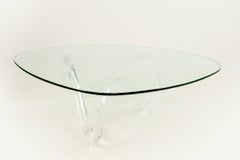 Knut Hesterberg Noguchi Style Mid Century Lucite Coffee Table