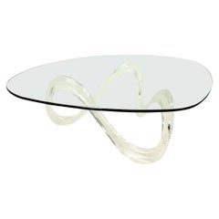 Knut Hesterberg Noguchi Style Mid Century Lucite Coffee Table