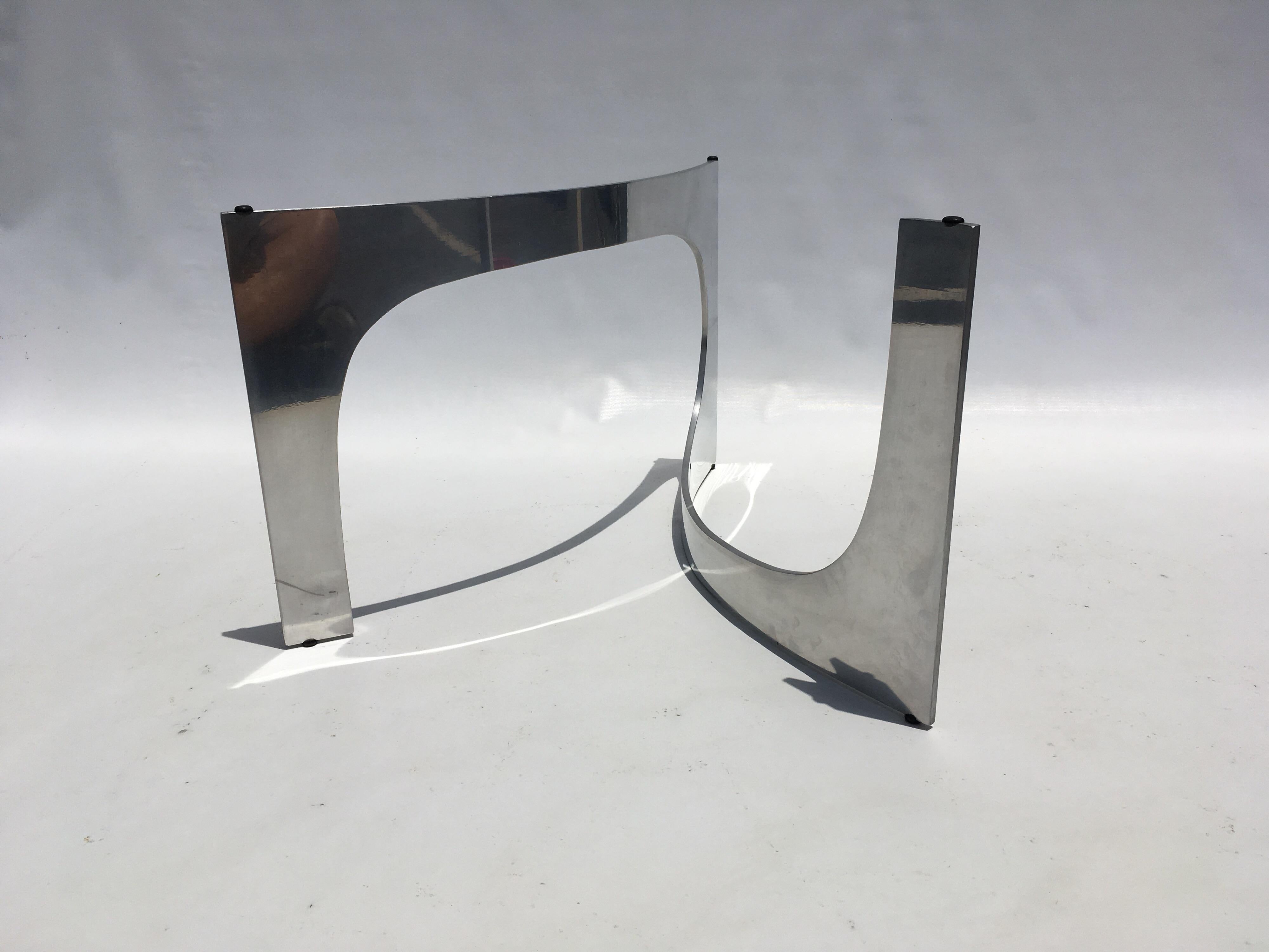 Aluminum Knut Hesterberg Sculptural Coffee Table