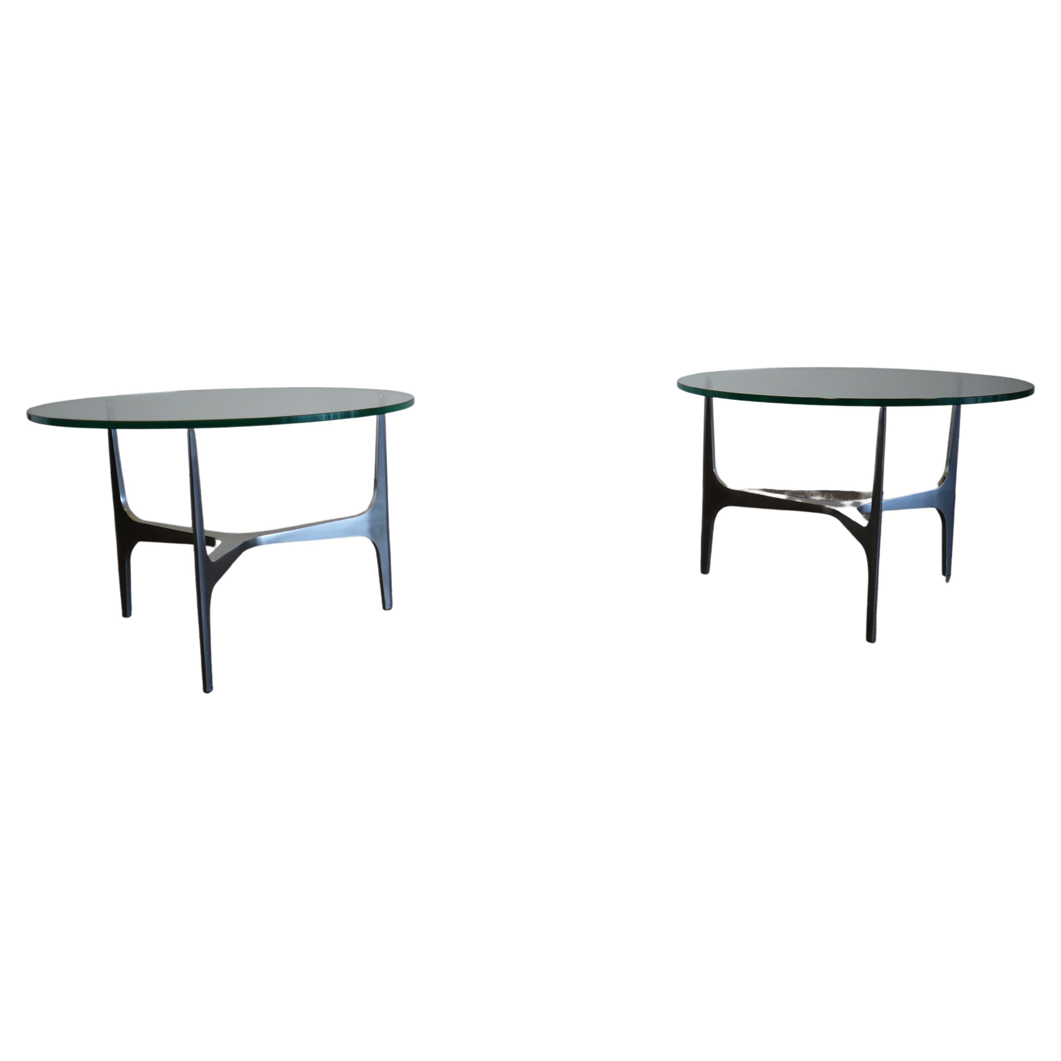 Knut Hesterberg Sculptural Side Table Pair Germany, 1960s For Sale