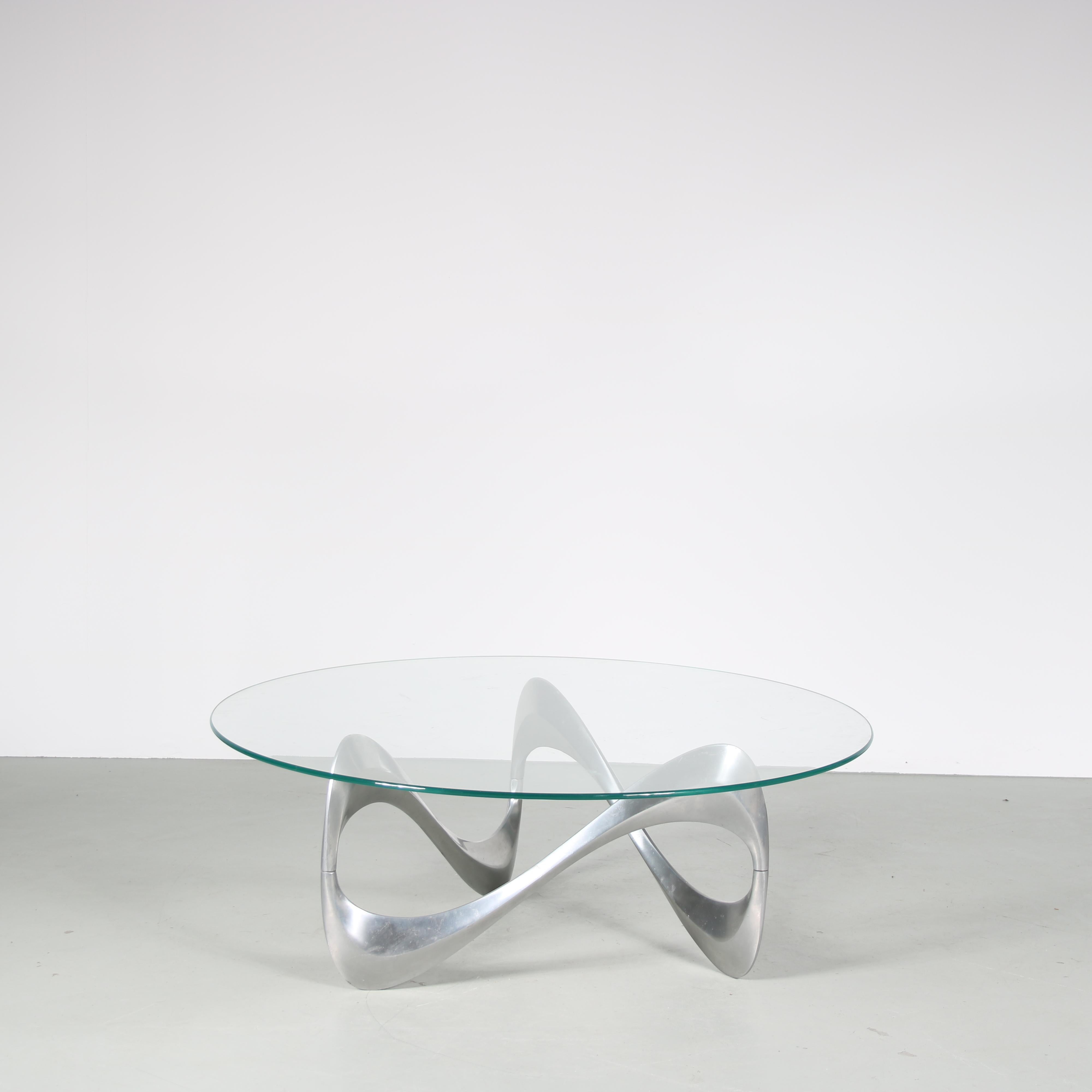 Knut Hesterberg “Snake” Coffee Table for Ronald Schmitt, Denmark, 1970 2