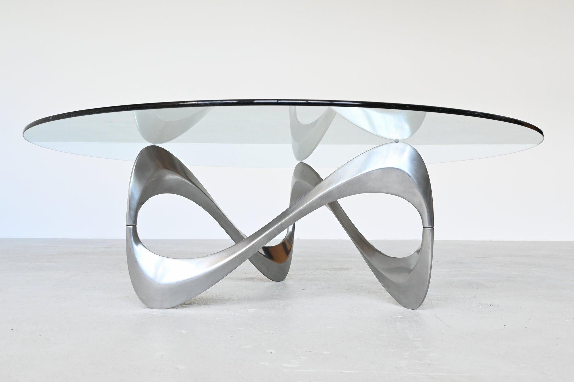 Knut Hesterberg Snake Coffee Table Ronald Schmitt, Germany, 1965 In Good Condition In Etten-Leur, NL