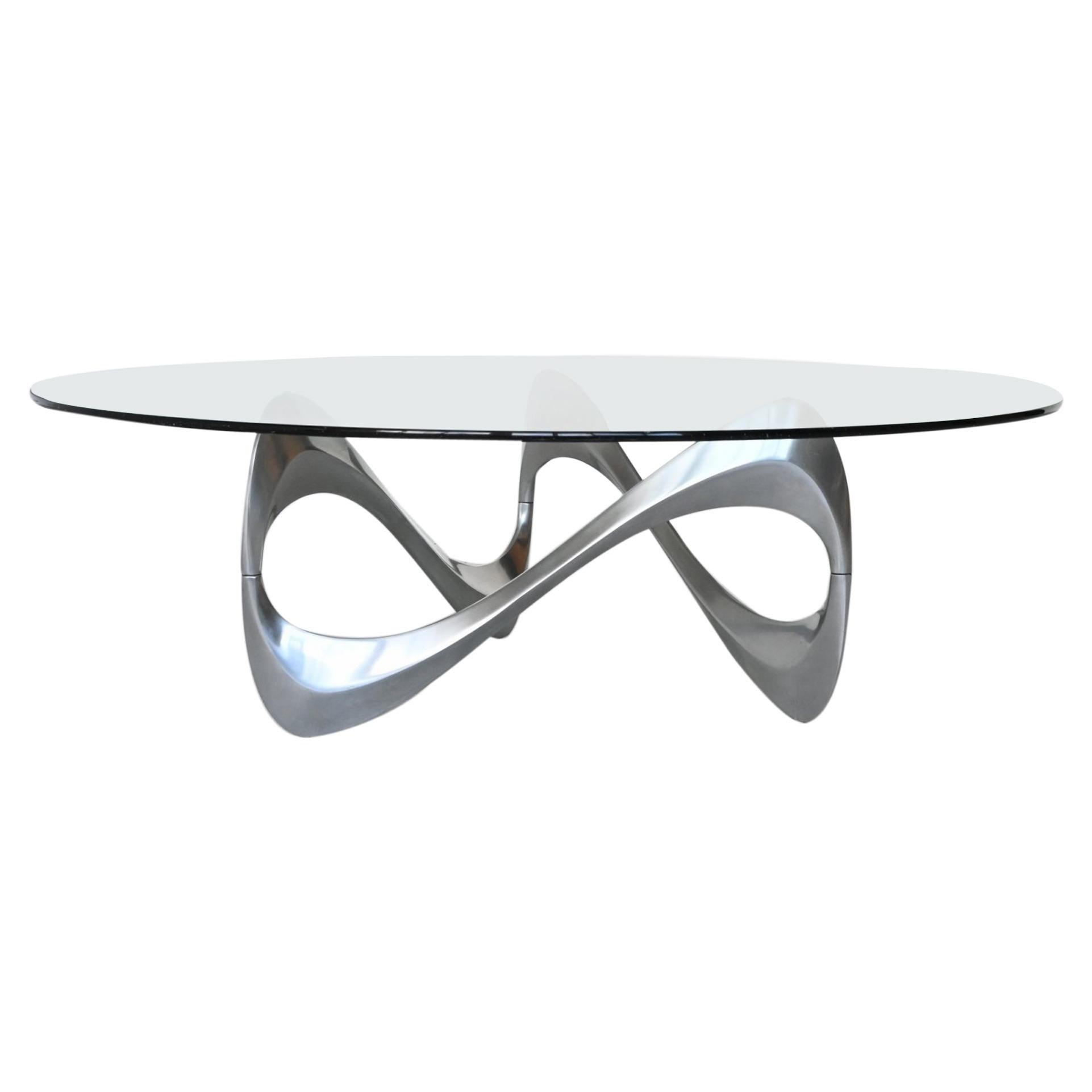 Knut Hesterberg Snake Coffee Table Ronald Schmitt, Germany, 1965