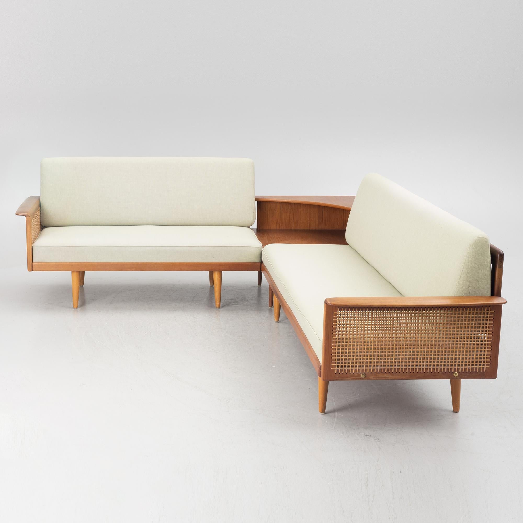 20th Century Peter Hivdt Style Teak corner sofas model 610, Vatne Møbler AS, Norway 1960 For Sale