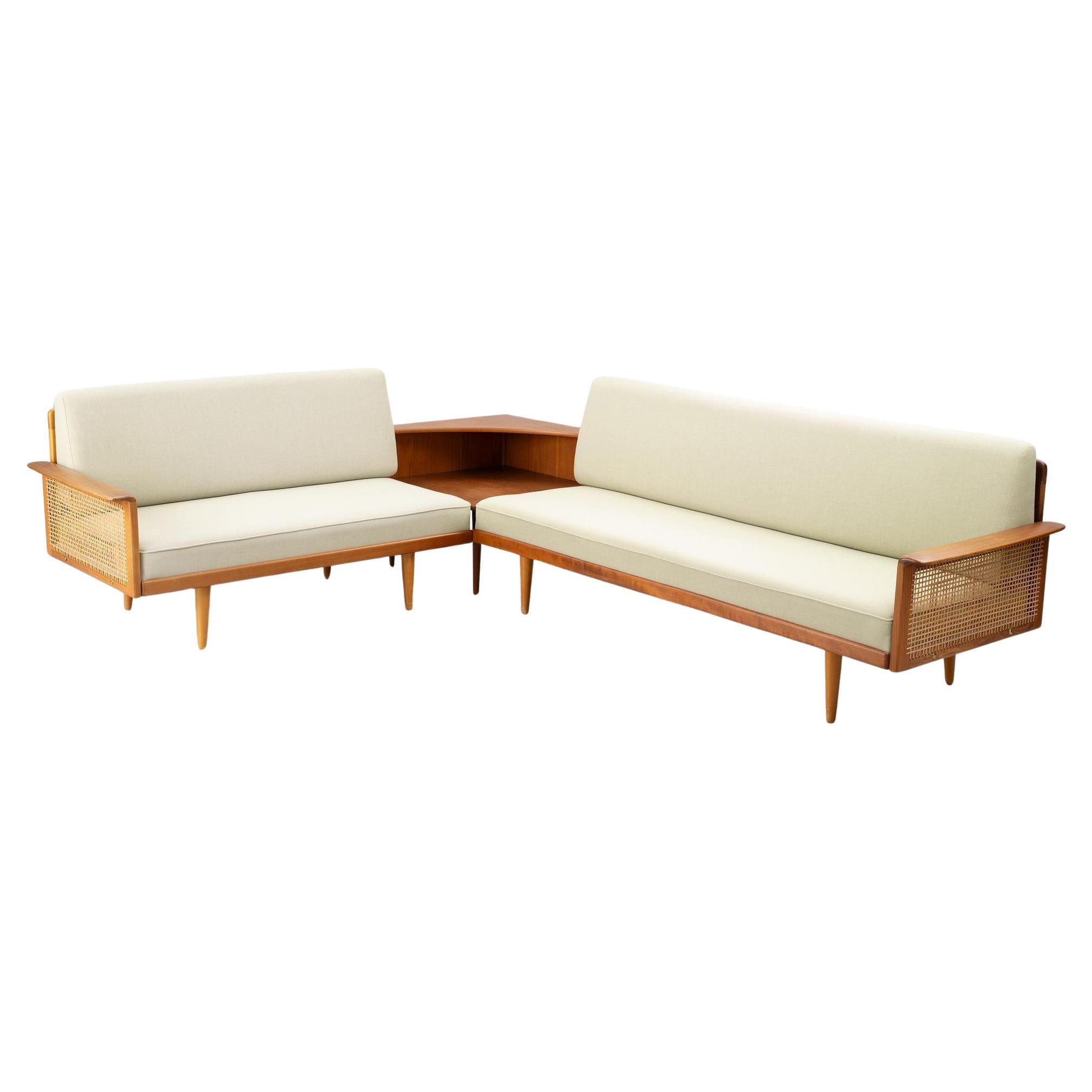 Peter Hivdt Style Teak corner sofas model 610, Vatne Møbler AS, Norway 1960 For Sale