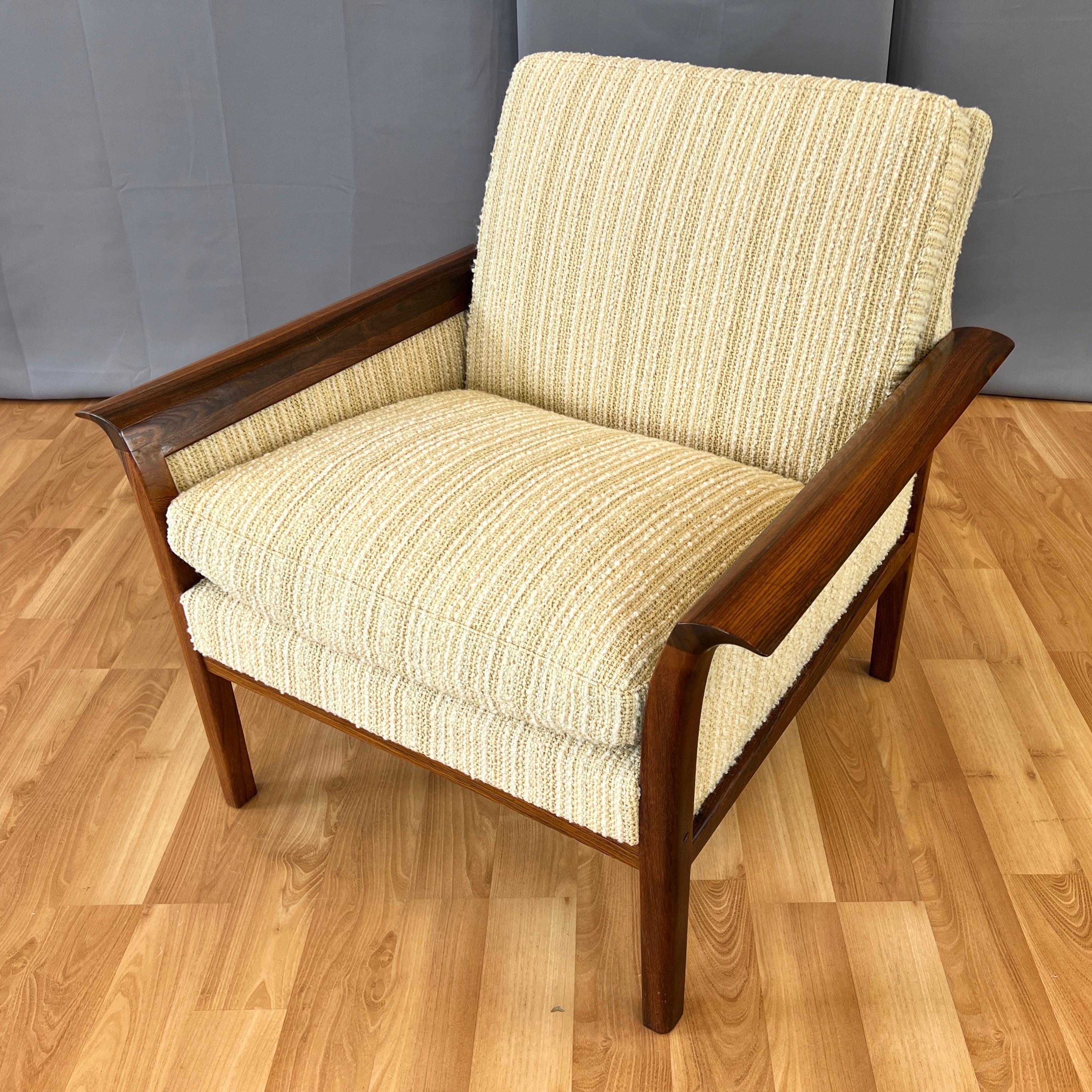 Knut Sæter for Vatne Møbler Rosewood and Upholstery Lounge Chair, 1976 For Sale 7