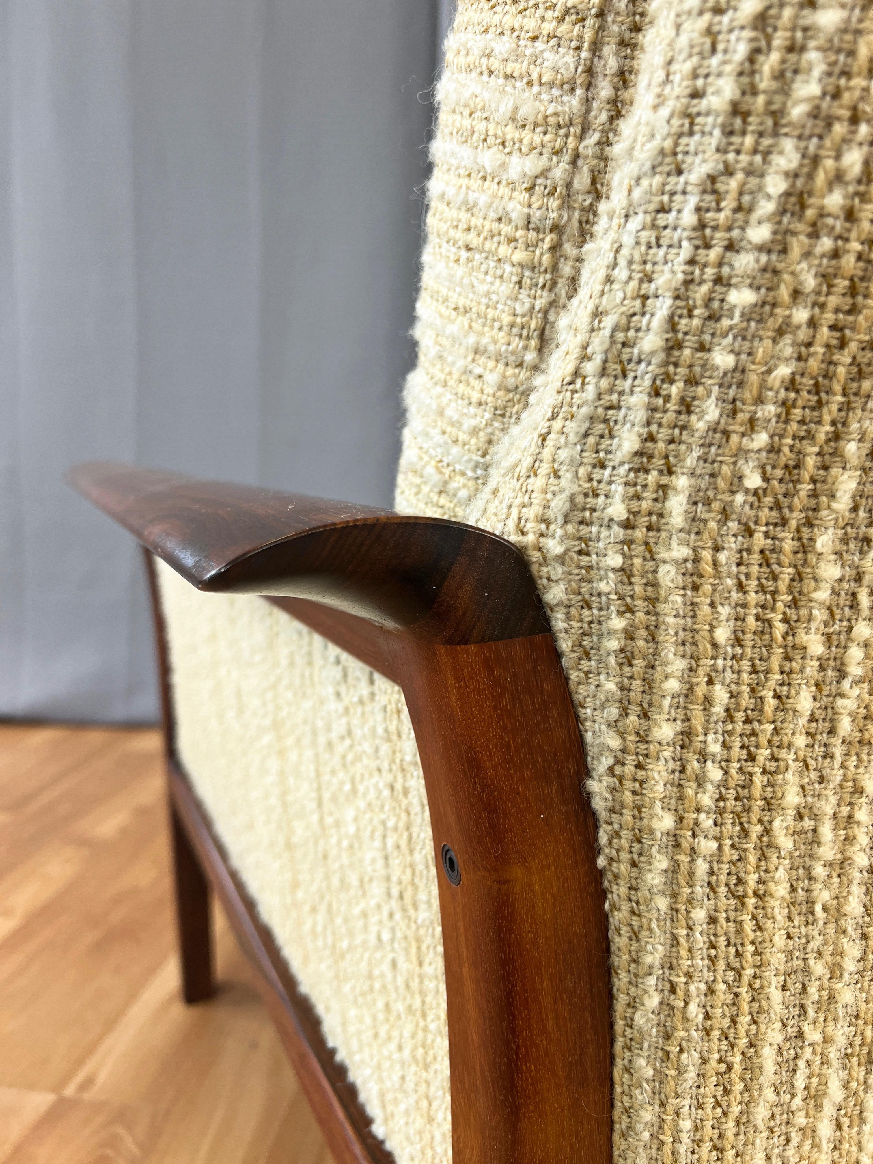 Knut Sæter for Vatne Møbler Rosewood and Upholstery Lounge Chair, 1976 In Good Condition For Sale In San Francisco, CA