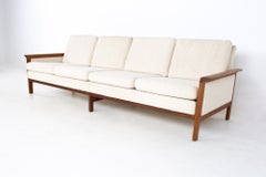 Knut Saeter for Vatne Mobler Style Mid Century Danish Teak Four Seater Sofa
