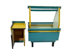 Meuble de maison de poupée hollandaise Ko Verzuu pour Ado, 1922-1945, modèles 568 et 614