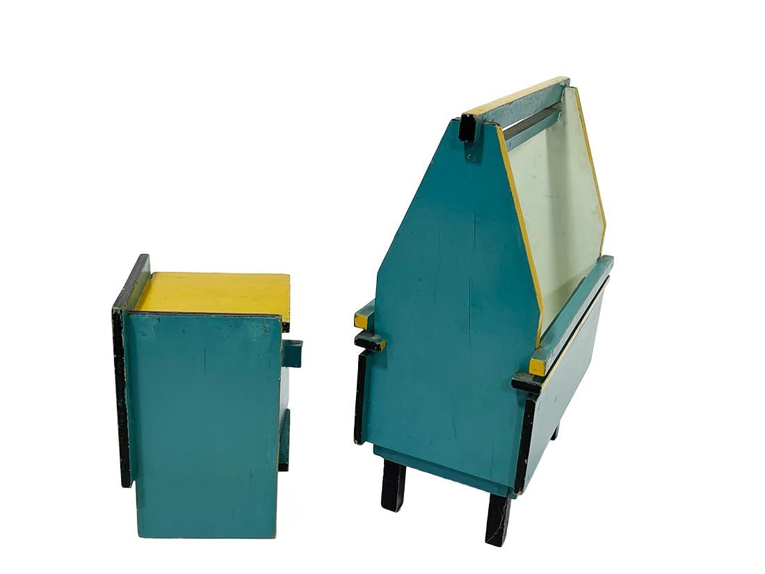 Ko Verzuu para muebles de casa de muñecas holandesa Ado, 1922-1945, Model 568 y 614 Holandés en venta