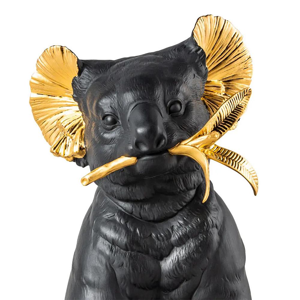 XXIe siècle et contemporain Sculpture en Koa et Eucalyptus or et noir en vente
