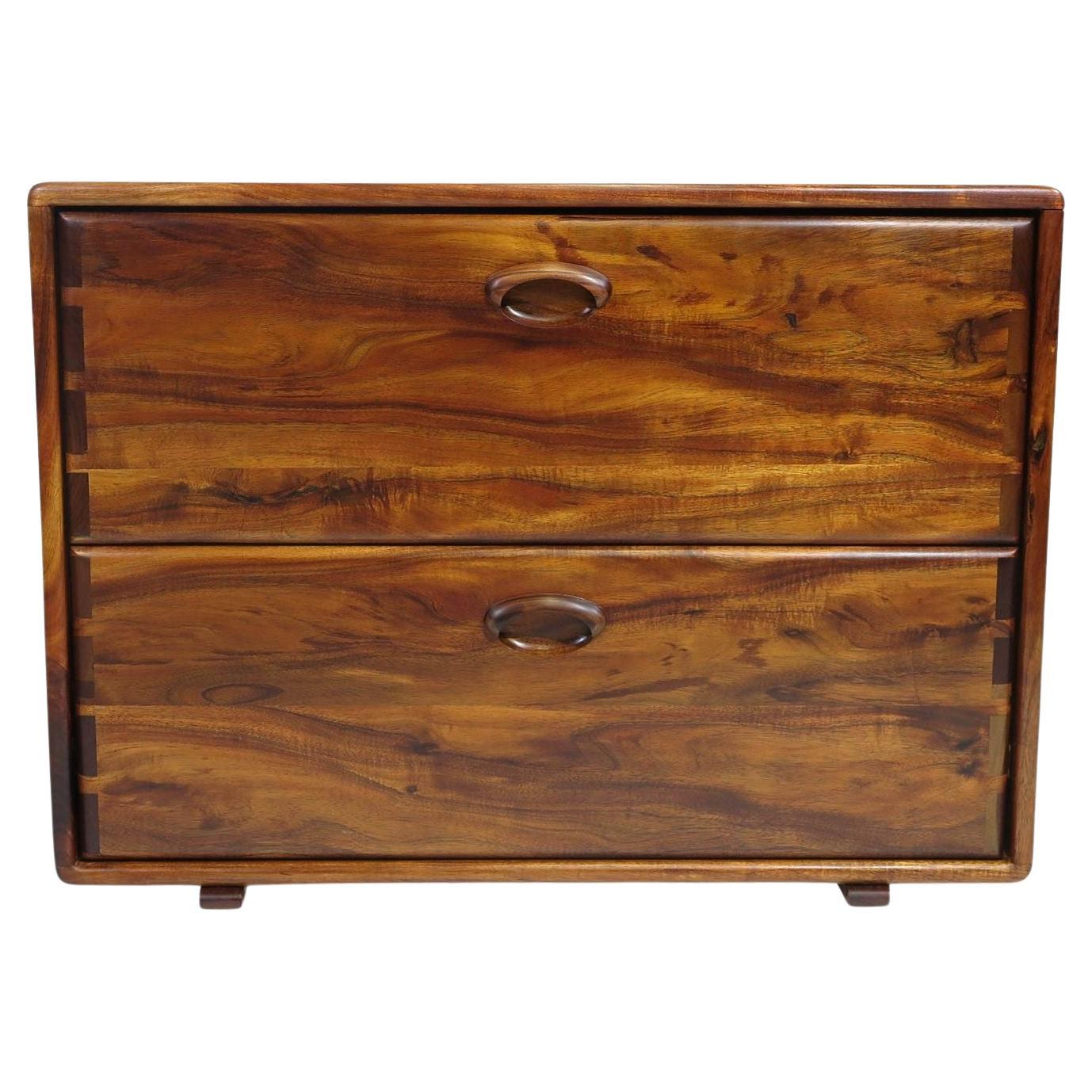Koa California Studio Craft Filing Cabinet #1 For Sale