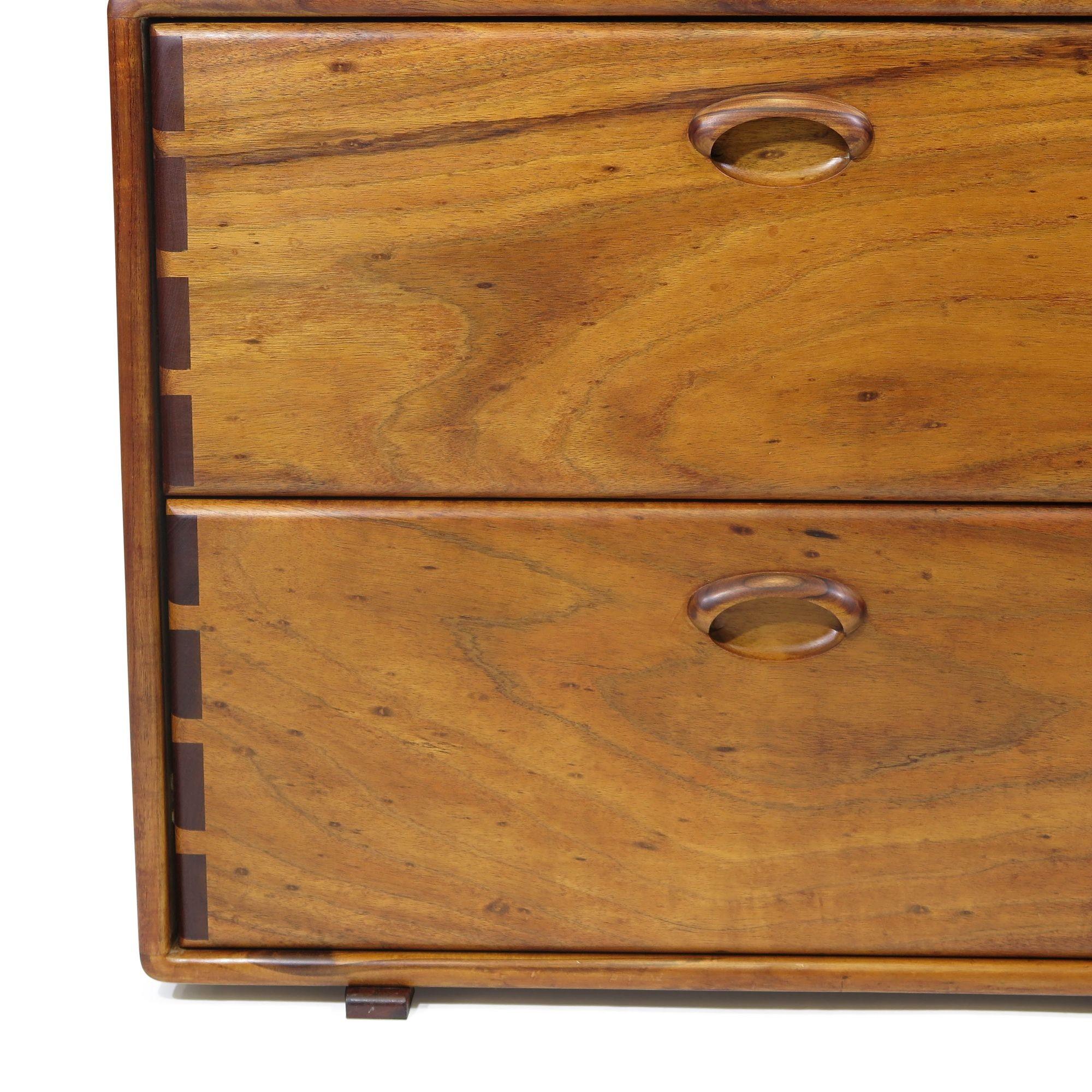 American Koa California Studio Craft Filing Cabinet #2 For Sale