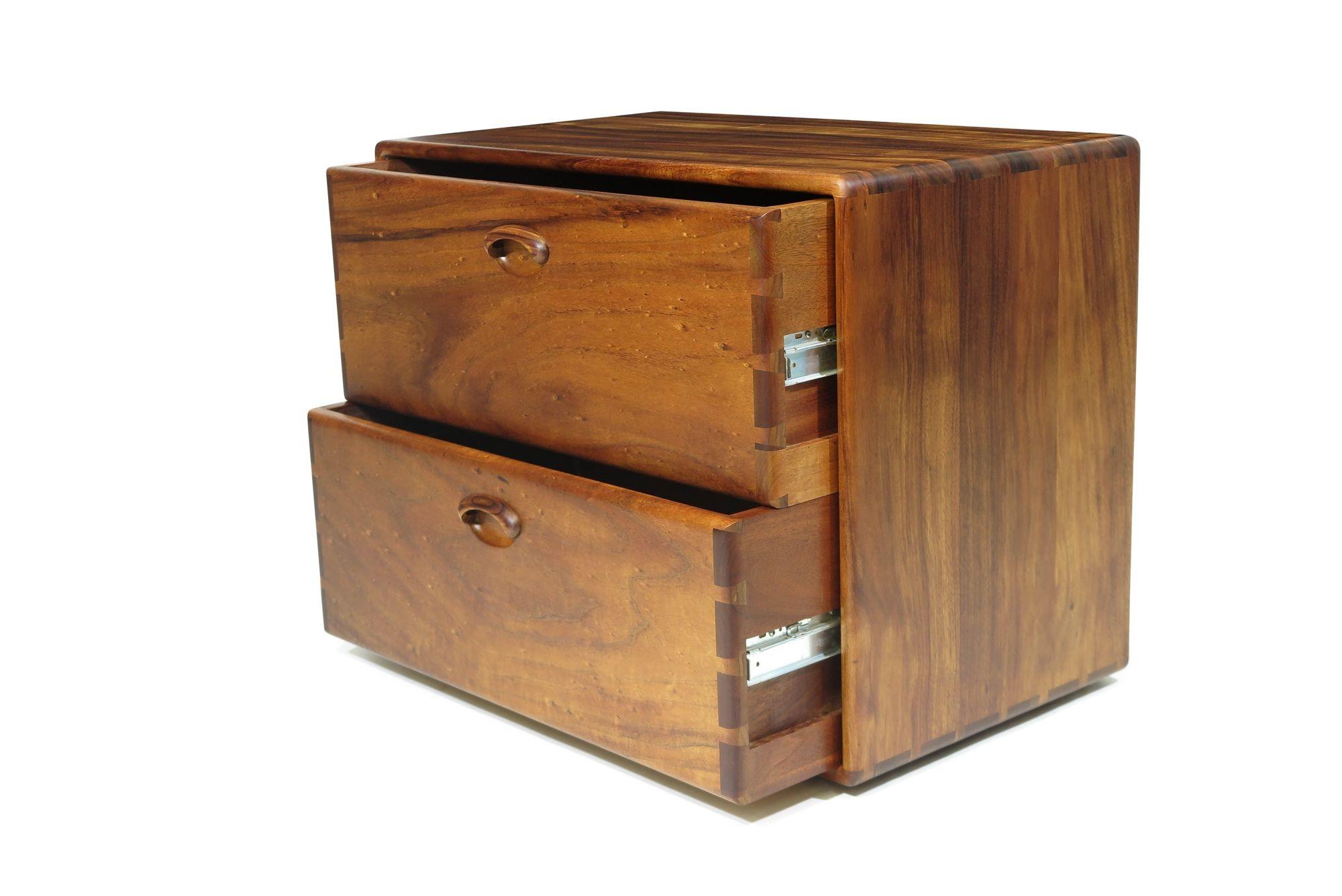 Koa California Studio Craft Filing Cabinet #2 In Excellent Condition For Sale In Oakland, CA