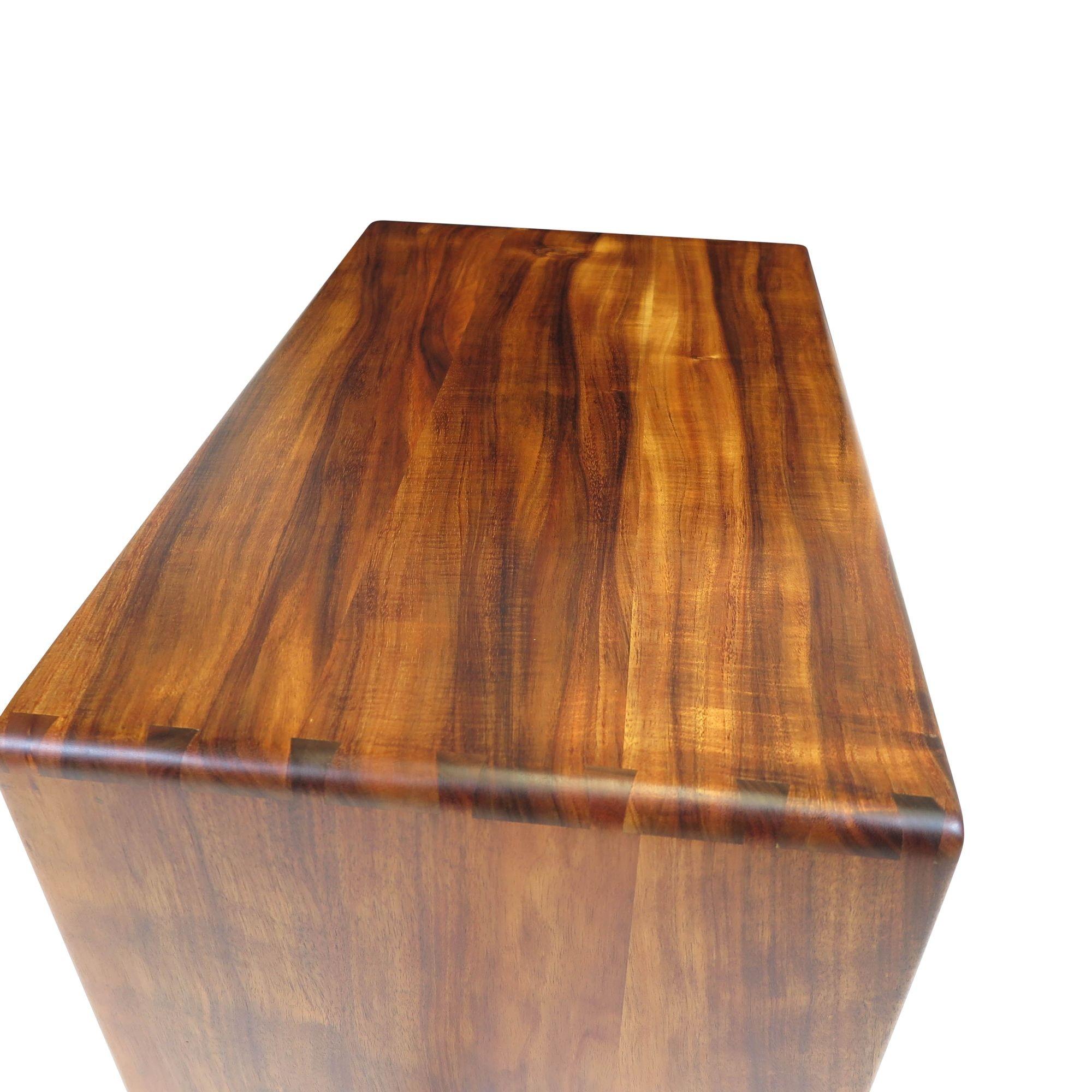 Wood Koa California Studio Craft Filing Cabinet #2 For Sale