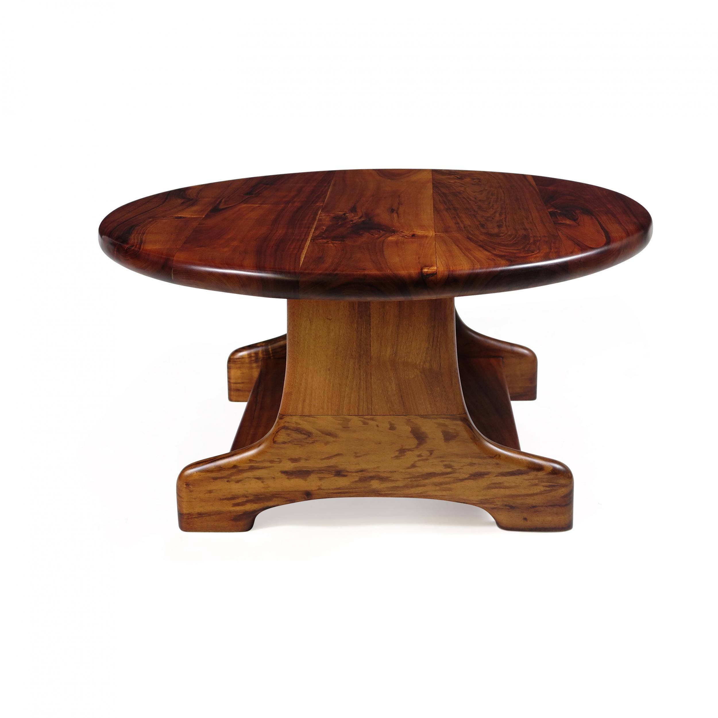 koa wood coffee table
