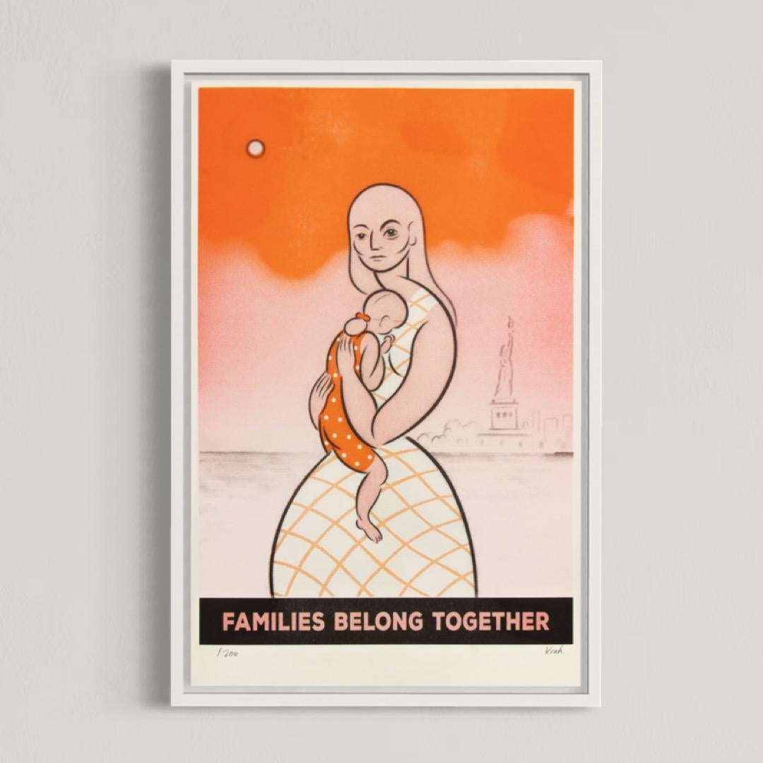 Koak, Le famiglie appartengono insieme - Stampa firmata, 2019, Arte contemporanea in vendita 5