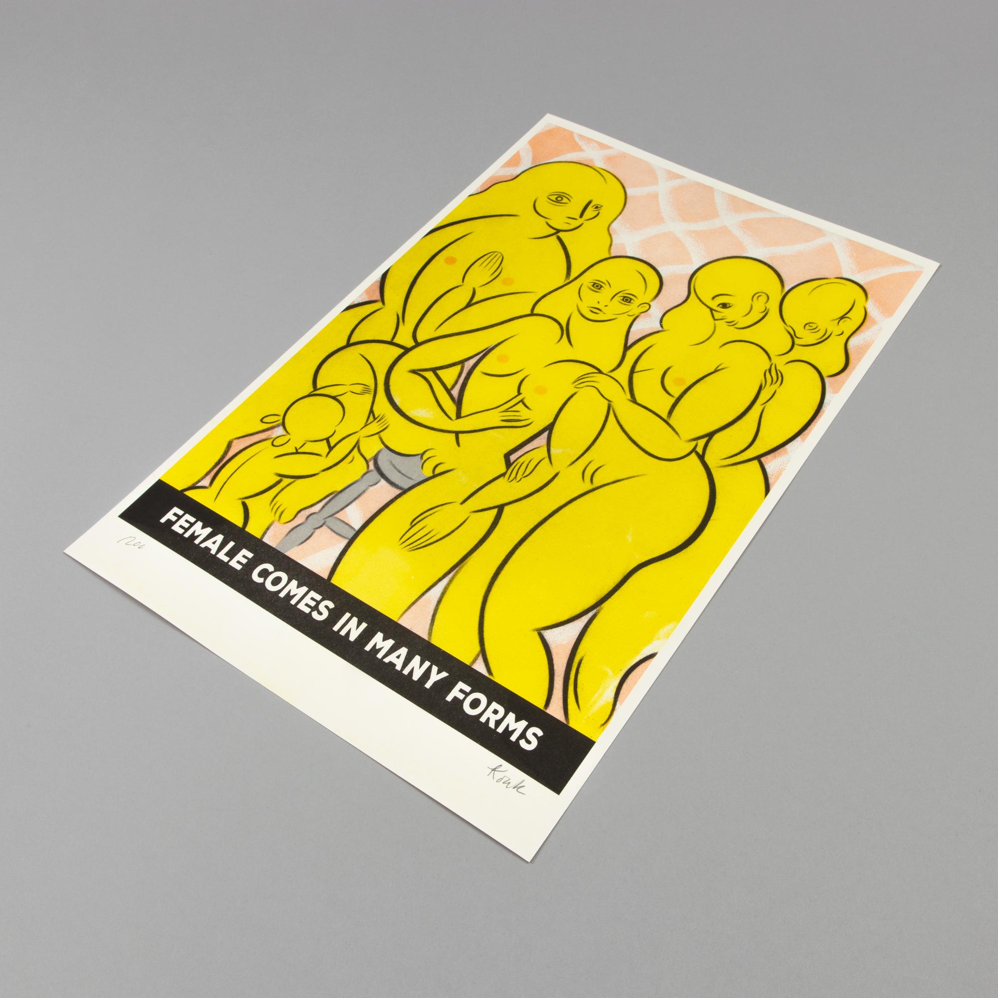 Koak, Female Comes In Many Forms - Signed Print, 2019, Zeitgenössische Kunst im Angebot 1