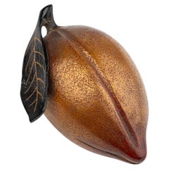 Kobako or incens box in the form of a longevity peach in nashiji lacquer