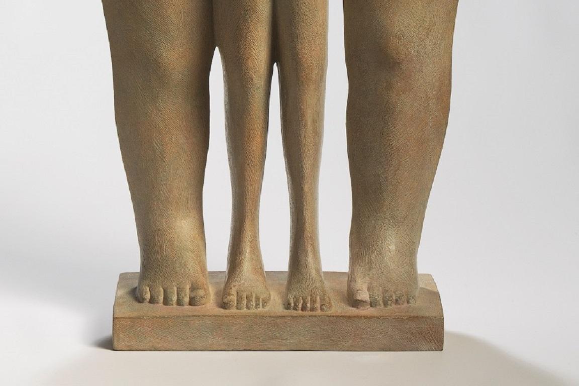 Amoroso Bronzeskulptur Paar Liebe geliebter, liebender Mann und Frau, Porträt (Zeitgenössisch), Sculpture, von KOBE