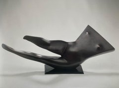 Beweging 300 - Mouvement de sculpture - Femme nue allongée au torse en bronze