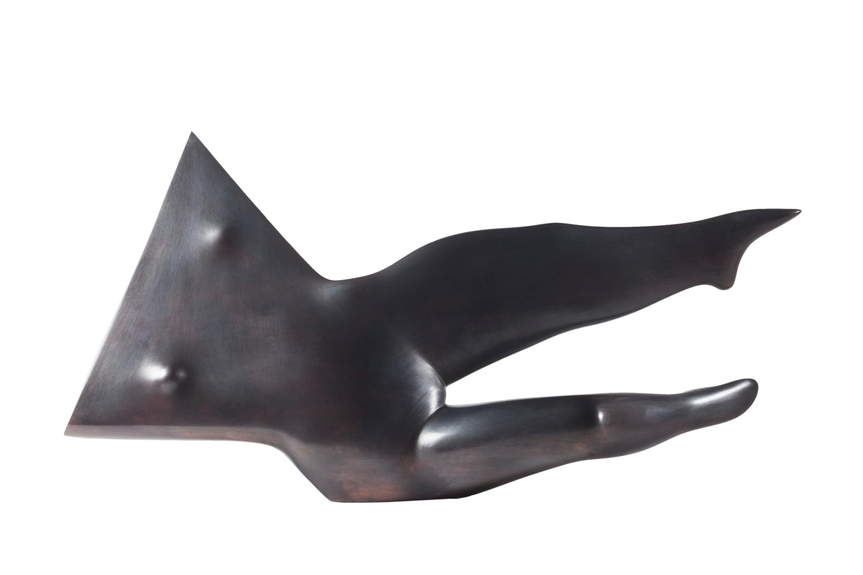KOBE Nude Sculpture – Bronze-Skulptur-Torse der "Beweging 301"-Bewegung, auf Lager