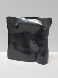 Bustino Il Maschio e Il Femminile Bronze Sculpture Torso Black  In Stock