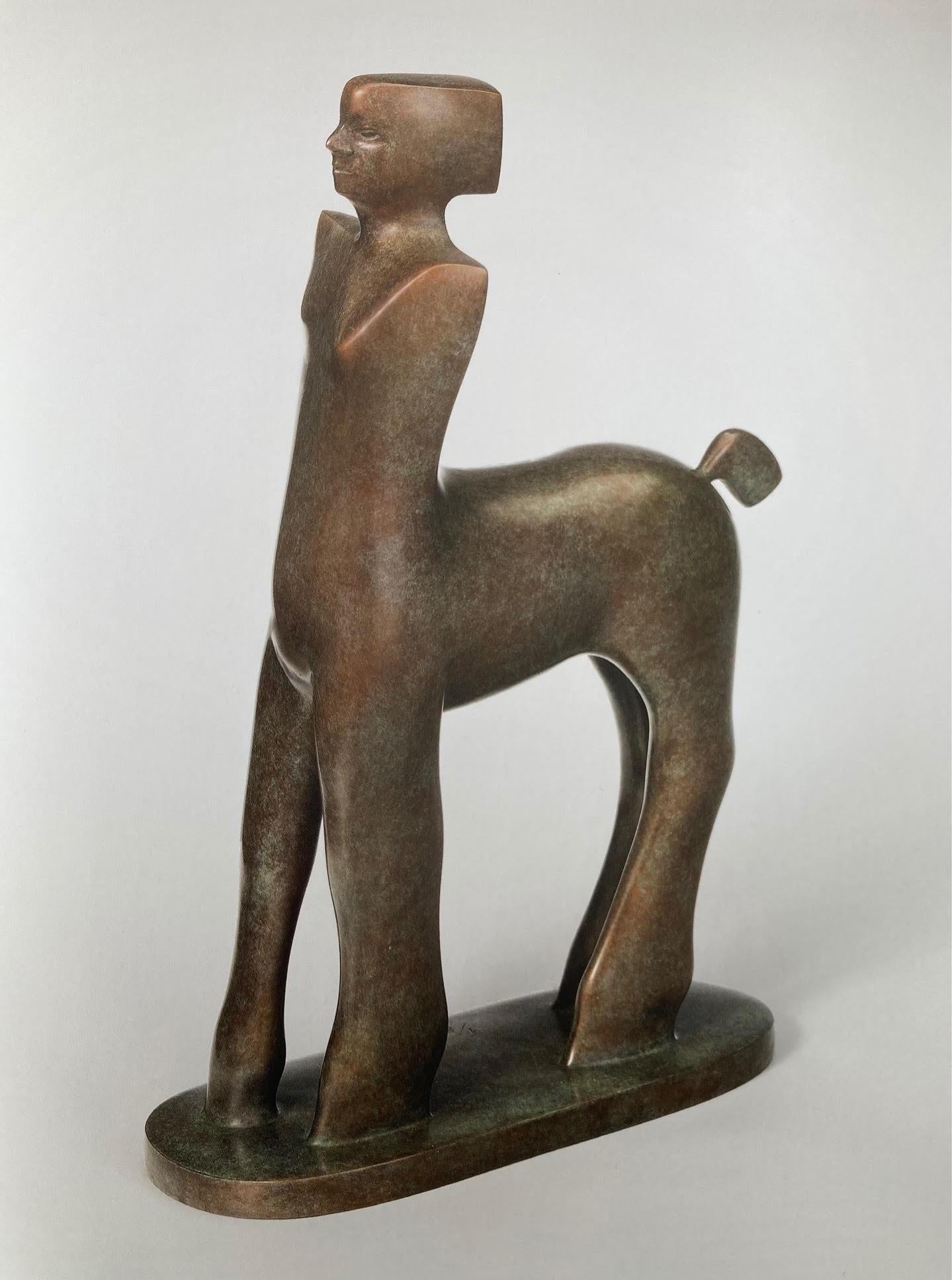 KOBE Figurative Sculpture - Centauro 2012 Bronze Sculpture Man Woman Horse Mythology Contemporary