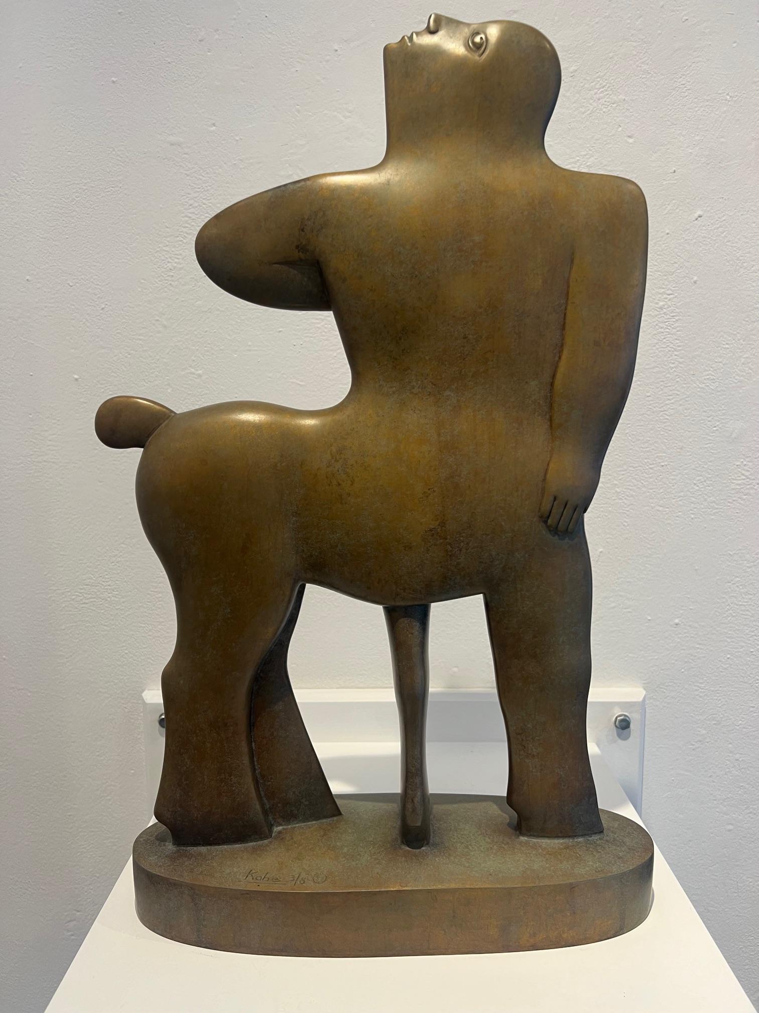 Centauro Escultura Bronce 2006 Hombre Caballo Mitología Retrato Animal Contemporáneo en venta 1