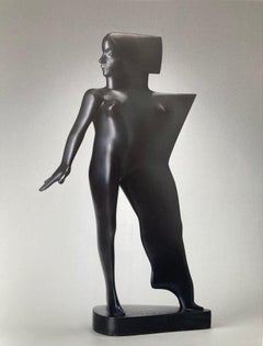 Donnina in Piedi Bronze Sculpture Standing Woman