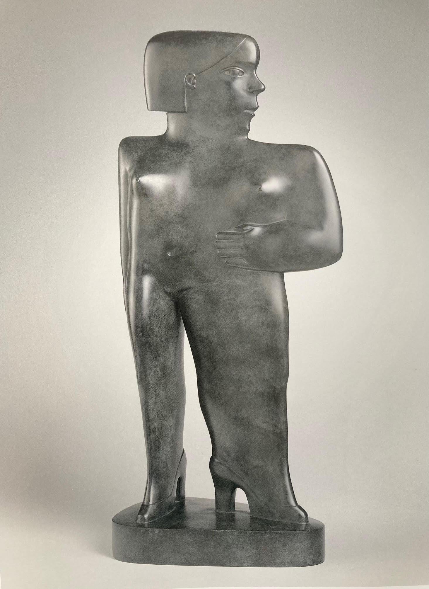 KOBE Figurative Sculpture - Hoge Hakken, Echte Liefde Bronze Sculpture High Heels Real Love Female Figure