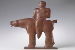Il Cavaliere Horseman Horse Bronze Figure Sculpture Animal Contemporary In Stock