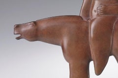 Il Cavaliere Horseman Horse Bronze Figure Sculpture Animal Contemporary In Stock