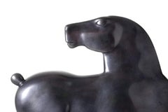 In Al Black Glorie Horse Bronze Figurative Sculpture Geometric Black In Stock
