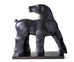 In Al Zijn Glorie Horse Bronze Figurative Sculpture Geometric Black In Stock