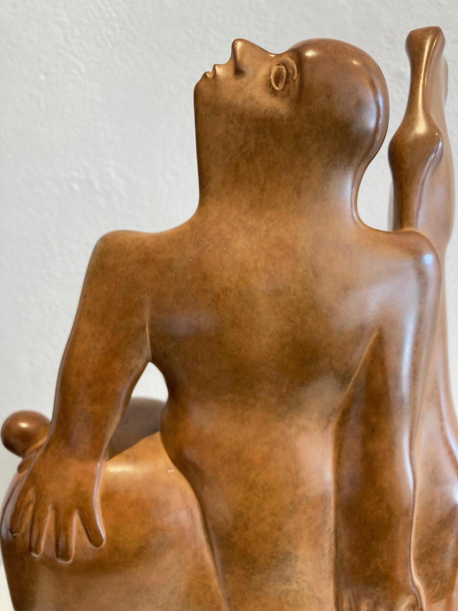 Kijk Look Jinete Caballo Escultura Figurativa Bronce Próximo a Botero En Stock en venta 1